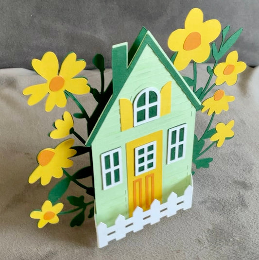 3D House & Fence - F106