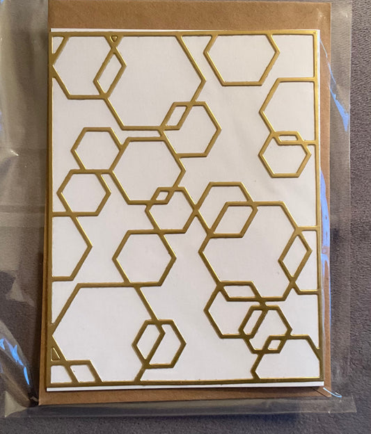 Geometric Hexagon Pattern - F114