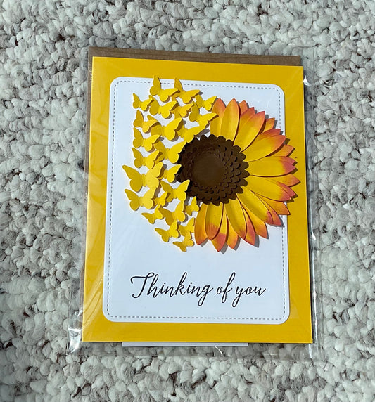 Sunflower & Butterflies - F120