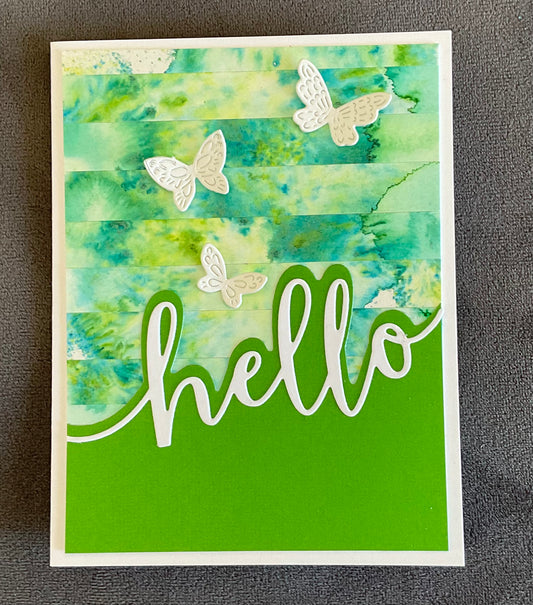 Watercolor Hello - F127